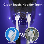 iHave UV Toothbrush Sanitizer Holder 2 Slots Wall Mounted Wave Sensor Auto