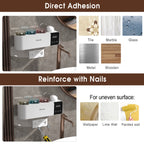 UV Toothbrush Holder Sanitizer Aromatherapy Diffuser IR Night Light Wall Mount Auto-Cycle 99.99% Sterilization Rate Intelligent