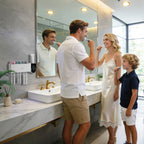 Wall Mounted UV Toothbrush Holder Set Bathroom Organizer UV Sanitizing Toothbrush Holder Intelligent Infrared Sensor Toothbrush Sterilizers