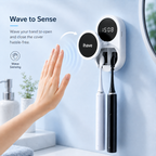 iHave UV Toothbrush Sanitizer Holder 2 Slots Wall Mounted Wave Sensor Auto