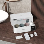 UV Toothbrush Holder Sanitizer Aromatherapy Diffuser IR Night Light Wall Mount Auto-Cycle 99.99% Sterilization Rate Intelligent