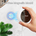 Portable Magnetic Wall Mount Toothbrush Sterilizer Sanitizer Box Device Auto-Cycle UV Disinfection 99.99% Sterilization Rate Travel Bathroom Use