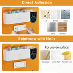 Wall Mounted UV Toothbrush Holder Set Bathroom Organizer UV Sanitizing Toothbrush Holder Intelligent Infrared Sensor Toothbrush Sterilizers