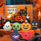 Halloween Bath Bombs for Kids, 6 Spooky Shapes, Trick or Treat Gift Set