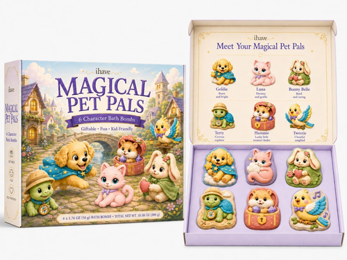 Bath Bombs for Kids – 6 Pack Character Bath Bomb Gift Set