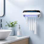 Smart Wall-Mounted Toothbrush Sanitizer Automatic Fan Drying UV Anion Disinfection 99.99% Sterilization Rate USB Type-C Charging